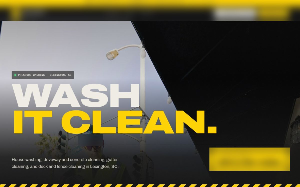Website build for a Lexington pressure washing company